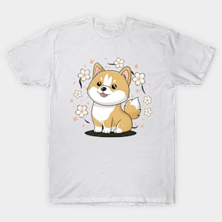 Sakura Shiba Inu T-Shirt